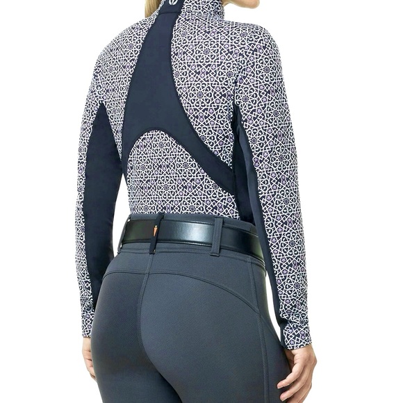 Kerrits Outdoor fleece sports athletic top in blue and purple - Size Small - Picture 2 of 15